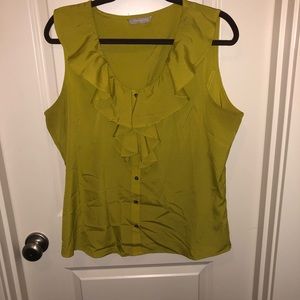 Banana Republic ruffle front blouse